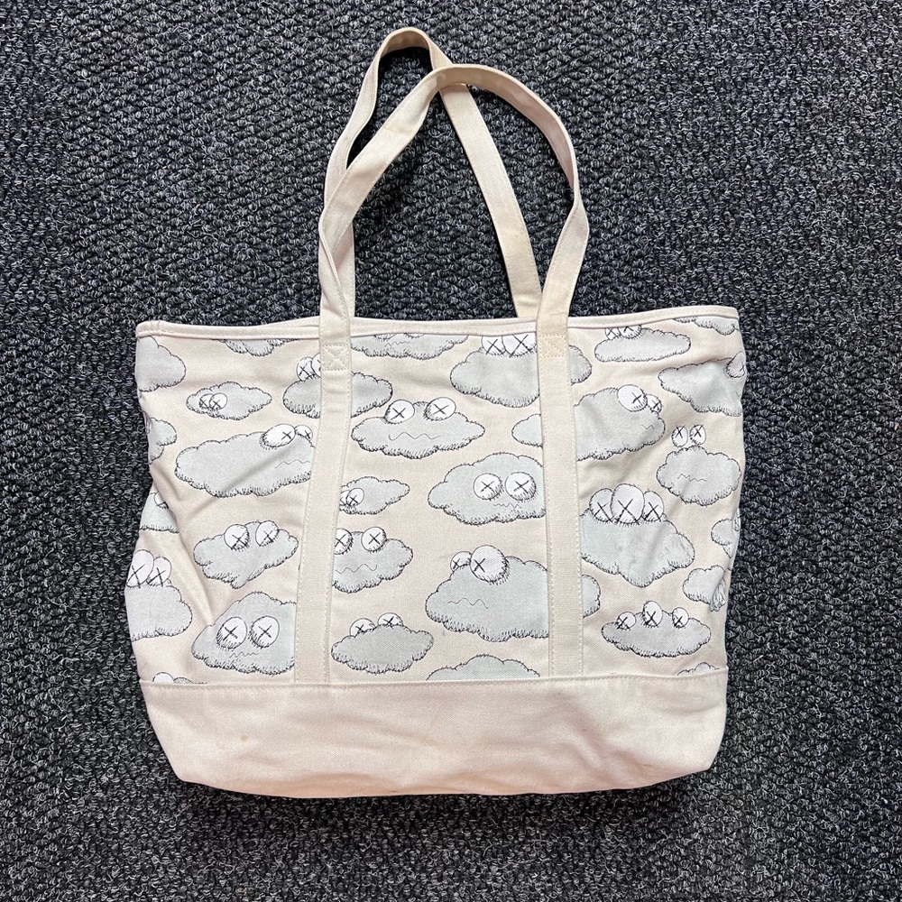 USED Kaws x Uniqlo tote bag in fair condition